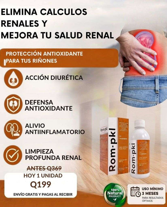 ROMPEKALL - ELIMINA CALCULOS RENALES DE FORMA NATURAL.