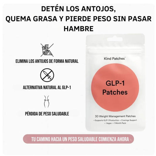 Parches GLP-1™  ORIGINAL| Controla tu apetito de forma natural, sin inyecciones ni dietas extremas (Kit 30 Parches)